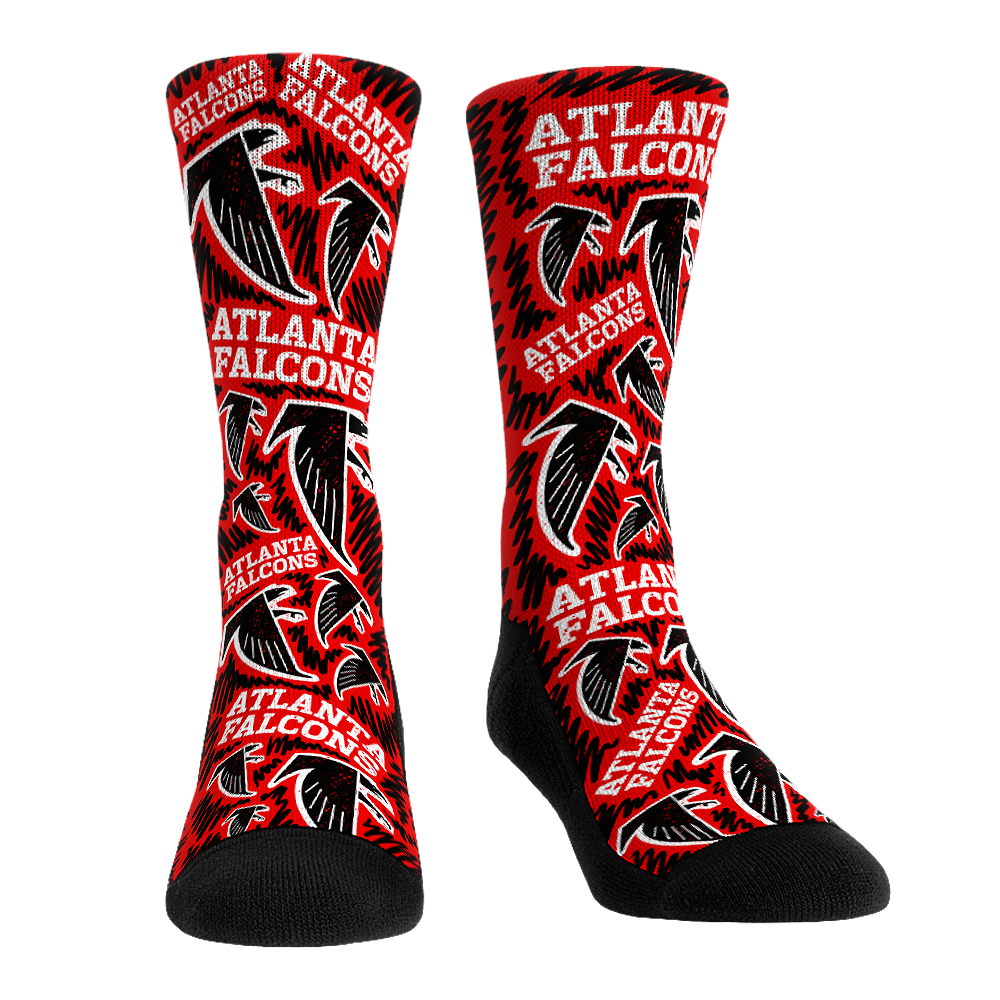 Atlanta Falcons Throwback Logo Dirty Bird Sock 