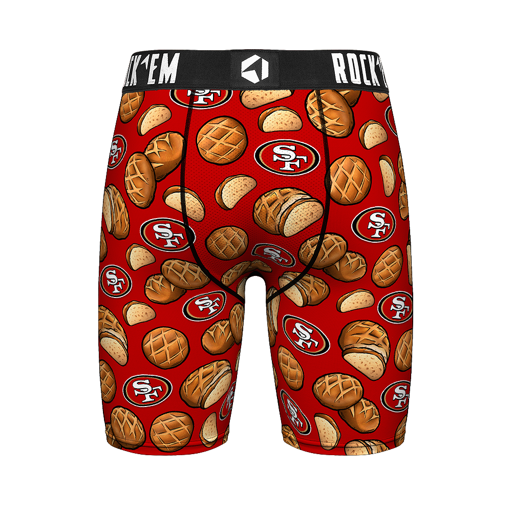 San Francisco 49ers Rock 'Em Boxer Briefs Sourdough Bread Rock