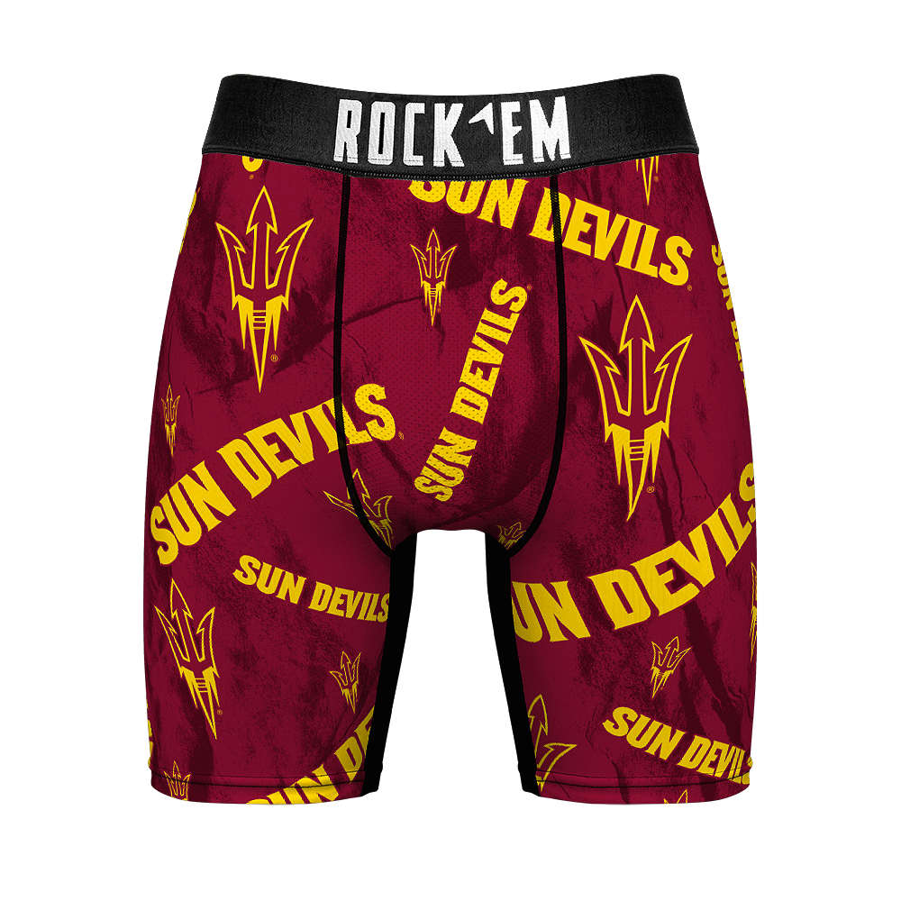 Arizona State Sun Devils - Boxer Briefs - Logo All-Over - Rock 'Em