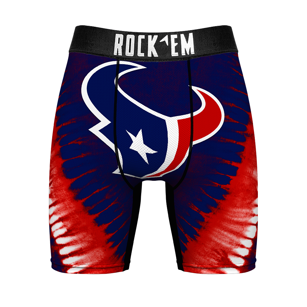 Buffalo Bills Rock Em Socks V Tie-Dye Underwear and Crew Socks