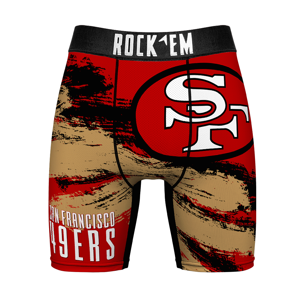 Men's Rock Em Socks New York Giants Gridiron Classic Paint Boxer Briefs