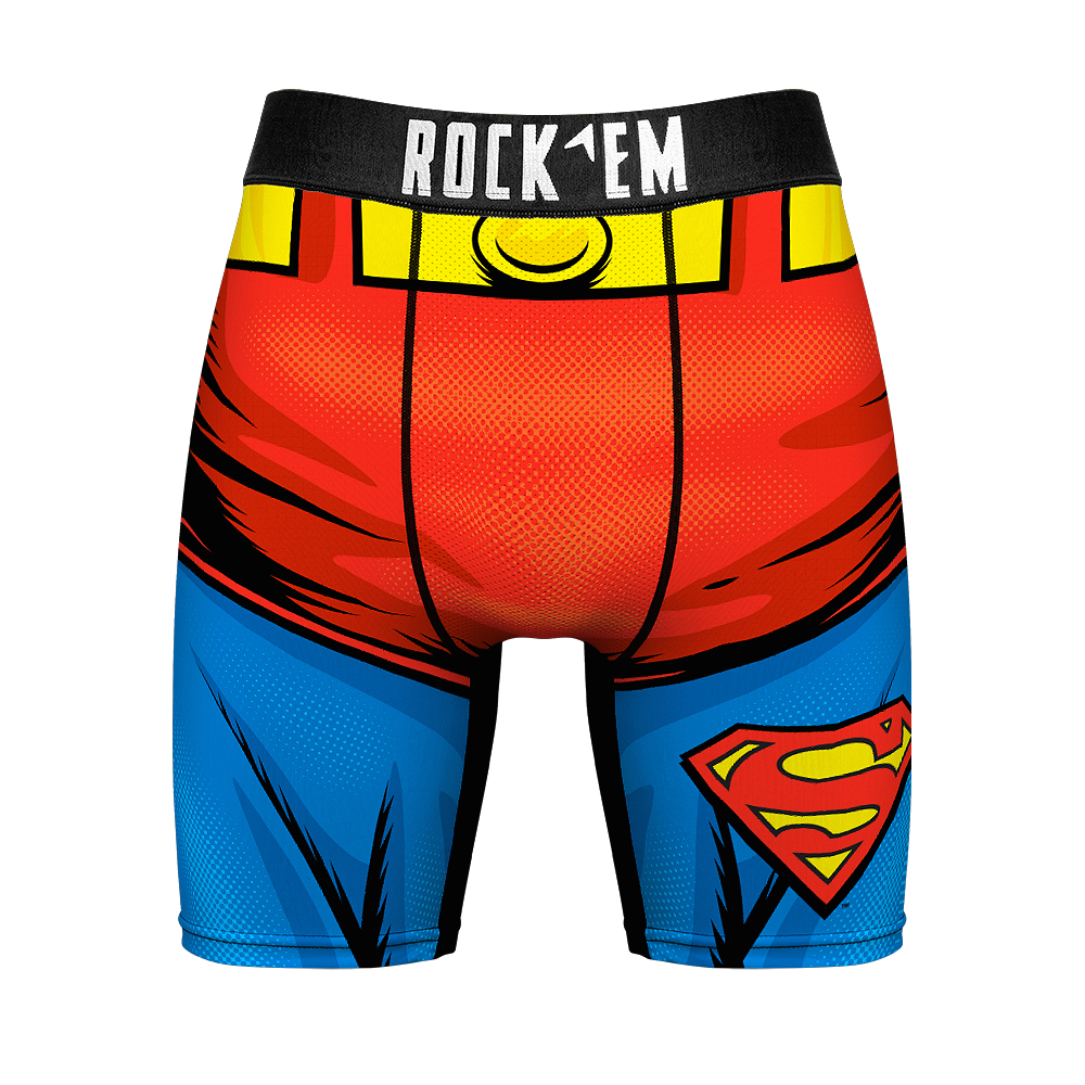 Superman Suit - Rock 'Em Boxer Briefs - Underwear - Rock 'Em Socks