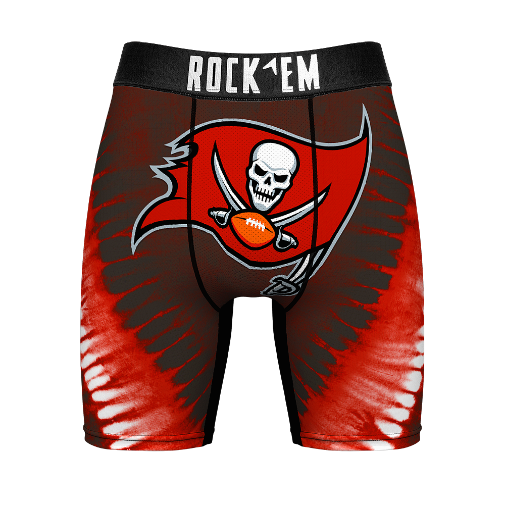 Tampa Bay Buccaneers - Rock 'Em Boxer Briefs - V Shape Tie Dye