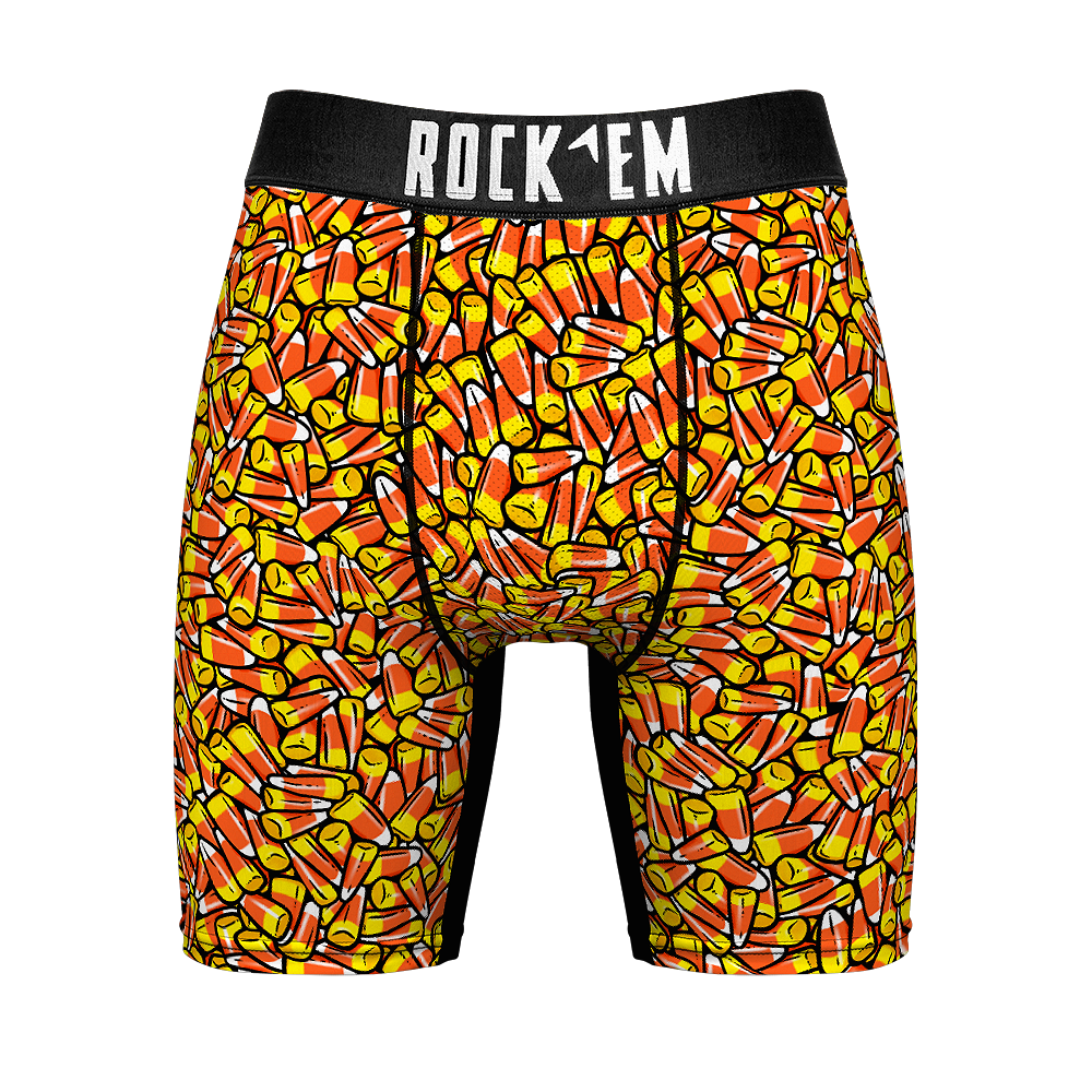 Candy Corn - Halloween Boxer Briefs - Underwear - Rock 'Em Socks