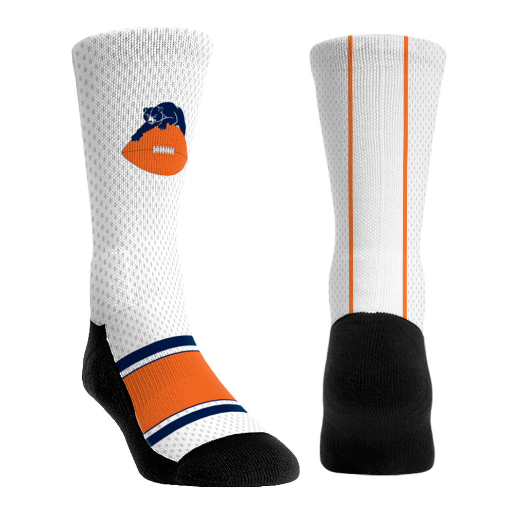 Chicago Bears | Throwback Custom Jersey | Youth | White | Rock 'Em Socks