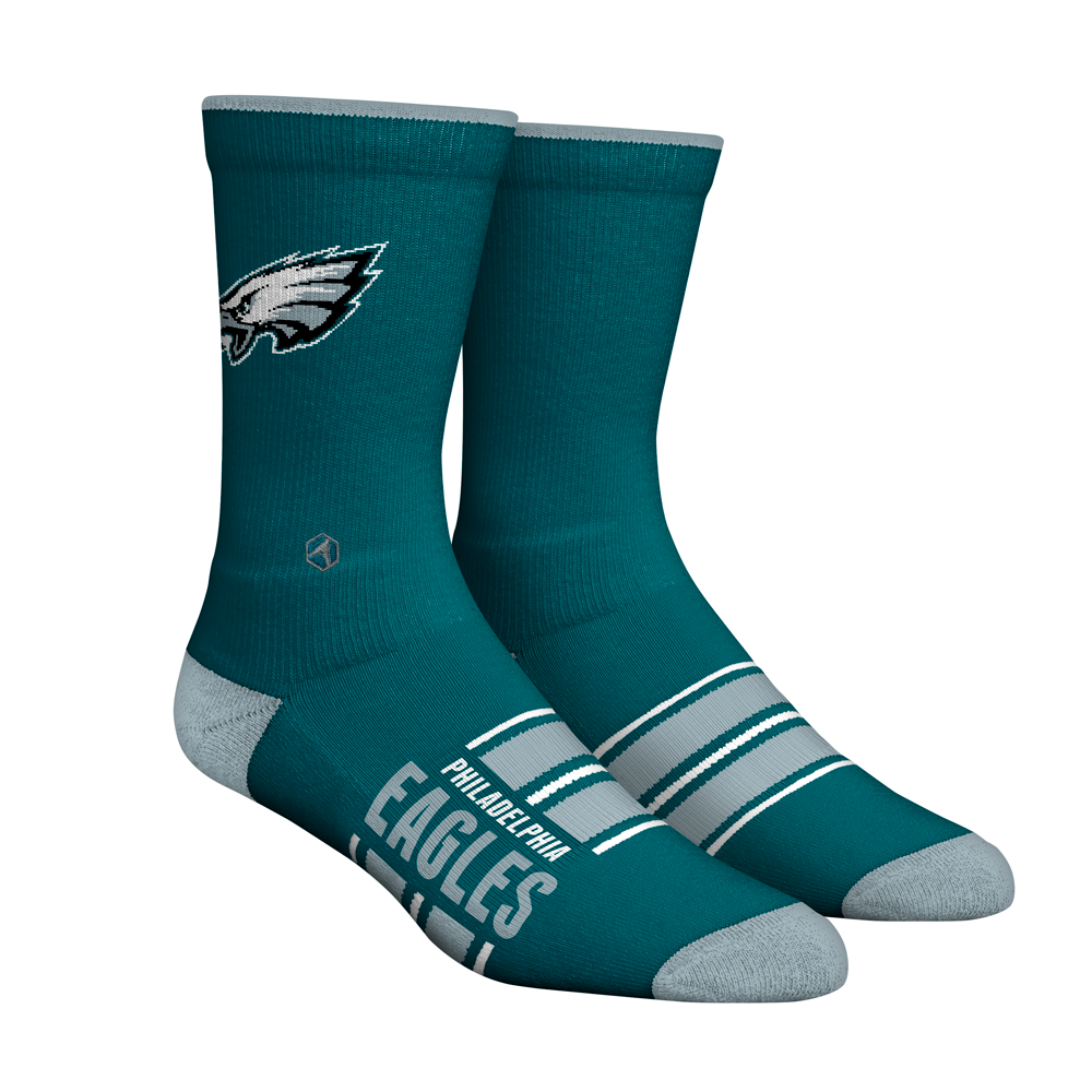 Youth Philadelphia Eagles Rock Em Socks Custom Jersey Crew Socks