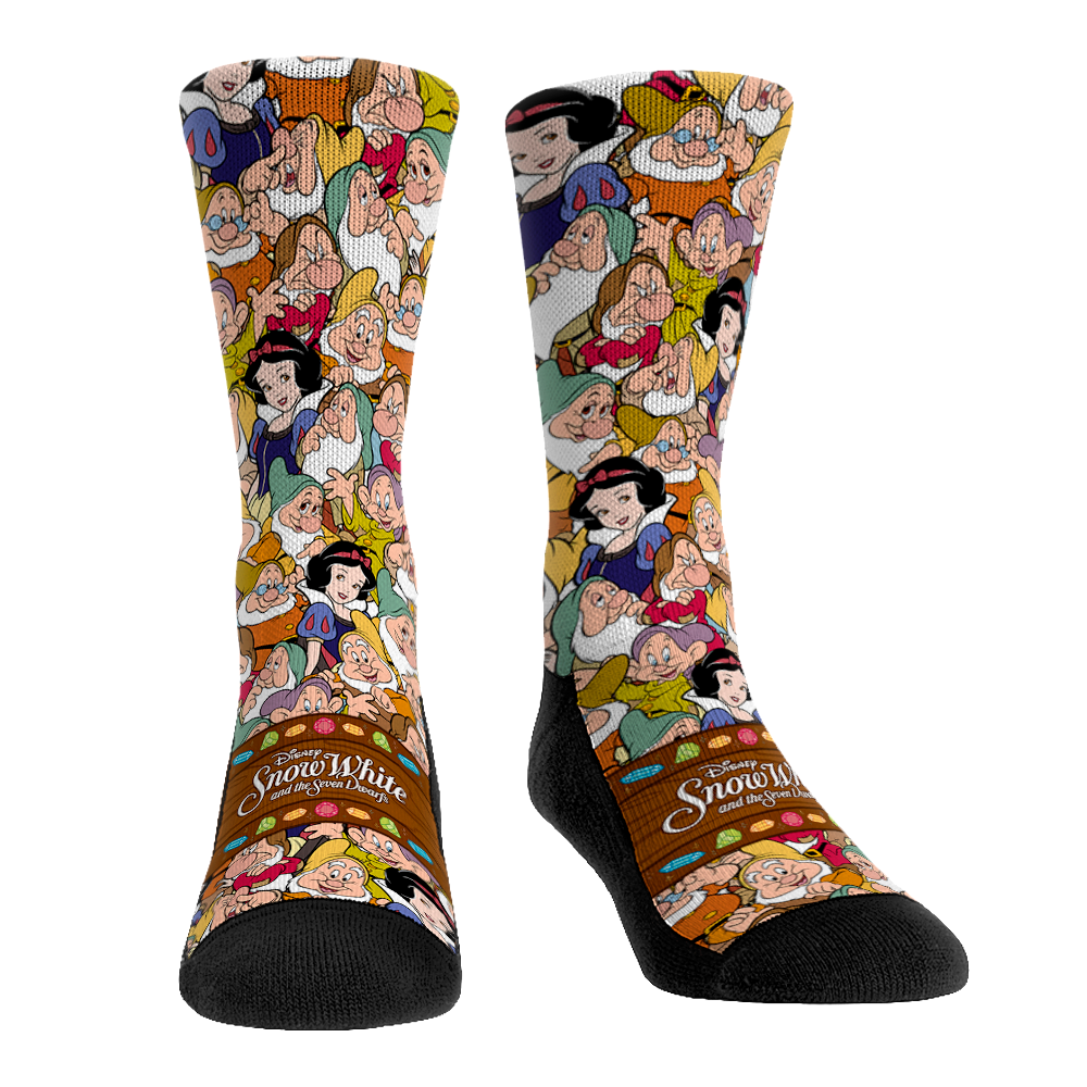 Snow White Socks Stacked Characters Rock 'Em Socks