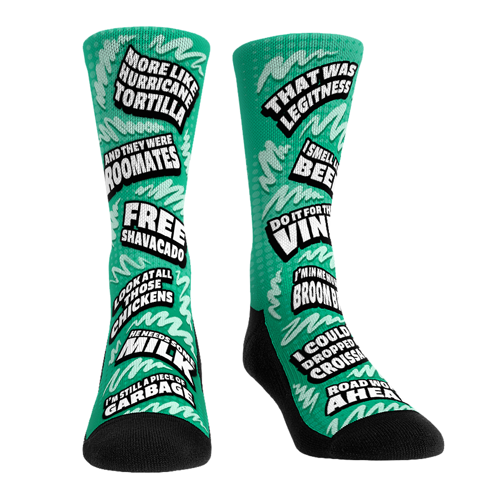 Vine Quotes AllOver Socks Rock 'Em Socks Lifestyle Socks