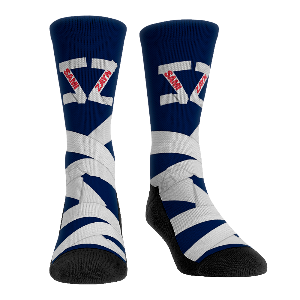 Sami Zayn Socks Taped Up WWE Socks Rock 'Em Socks