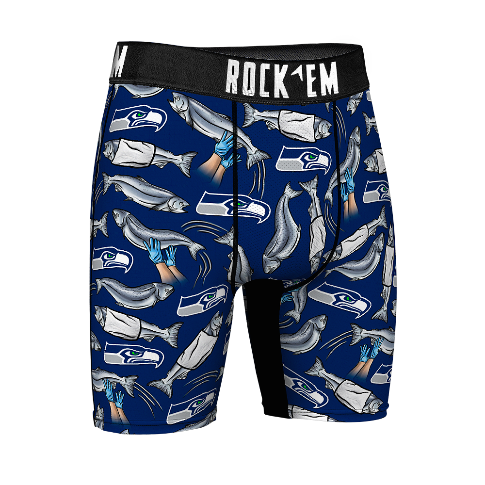 Seattle Seahawks Rock Em Socks Custom Jersey Crew Socks