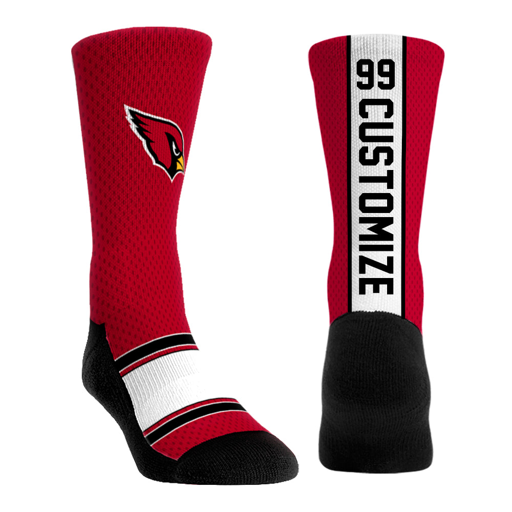 Arizona Cardinals | Custom Jersey | Youth | White | Rock 'Em Socks