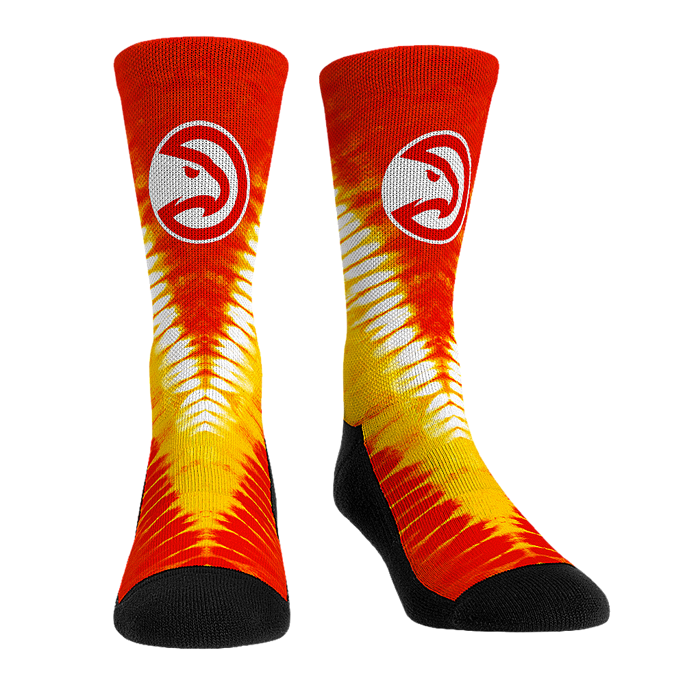 Atlanta Hawks Socks - V Shape Tie Dye - NBA Socks - Rock 'Em Socks