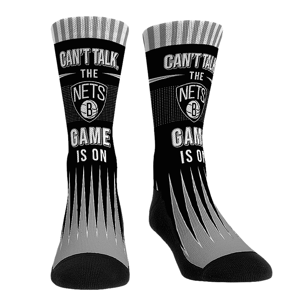 Brooklyn Nets Socks Can't Talk NBA Socks Rock 'Em Socks