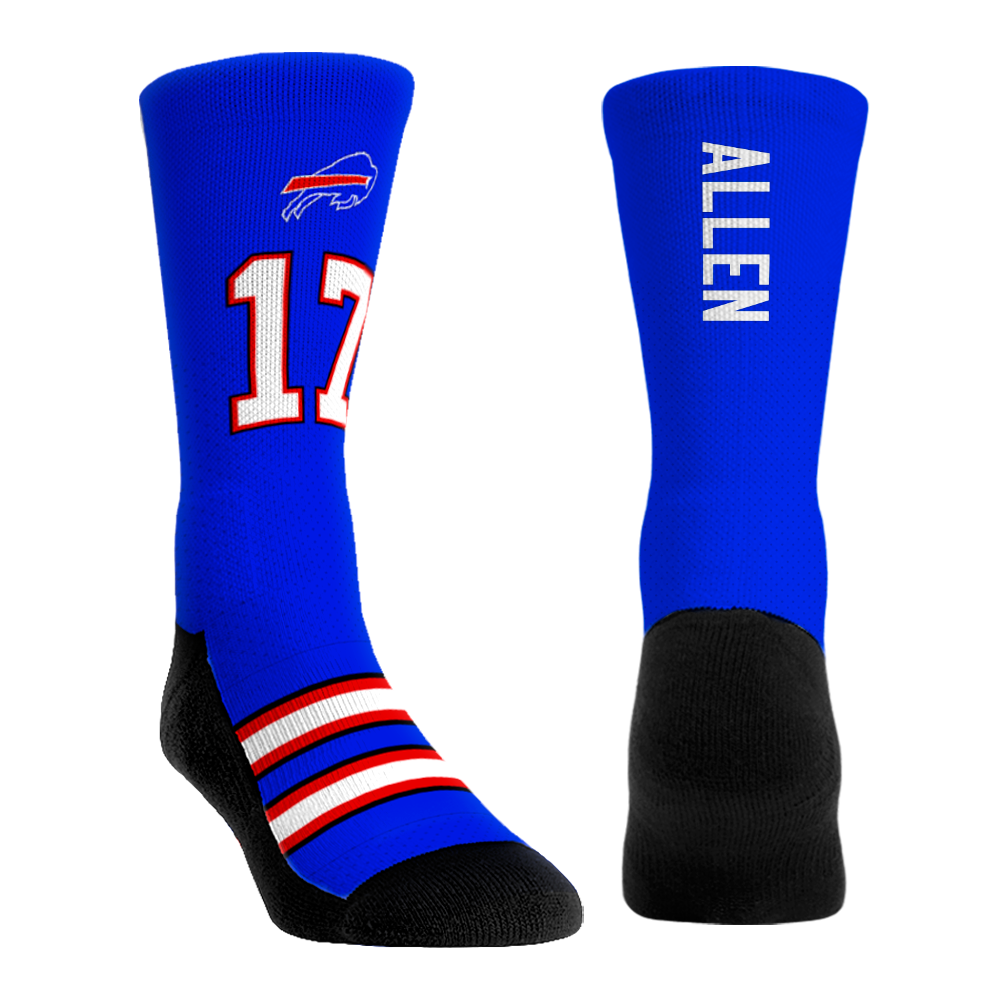 Buffalo Bills Josh Allen #17 Champ Socks