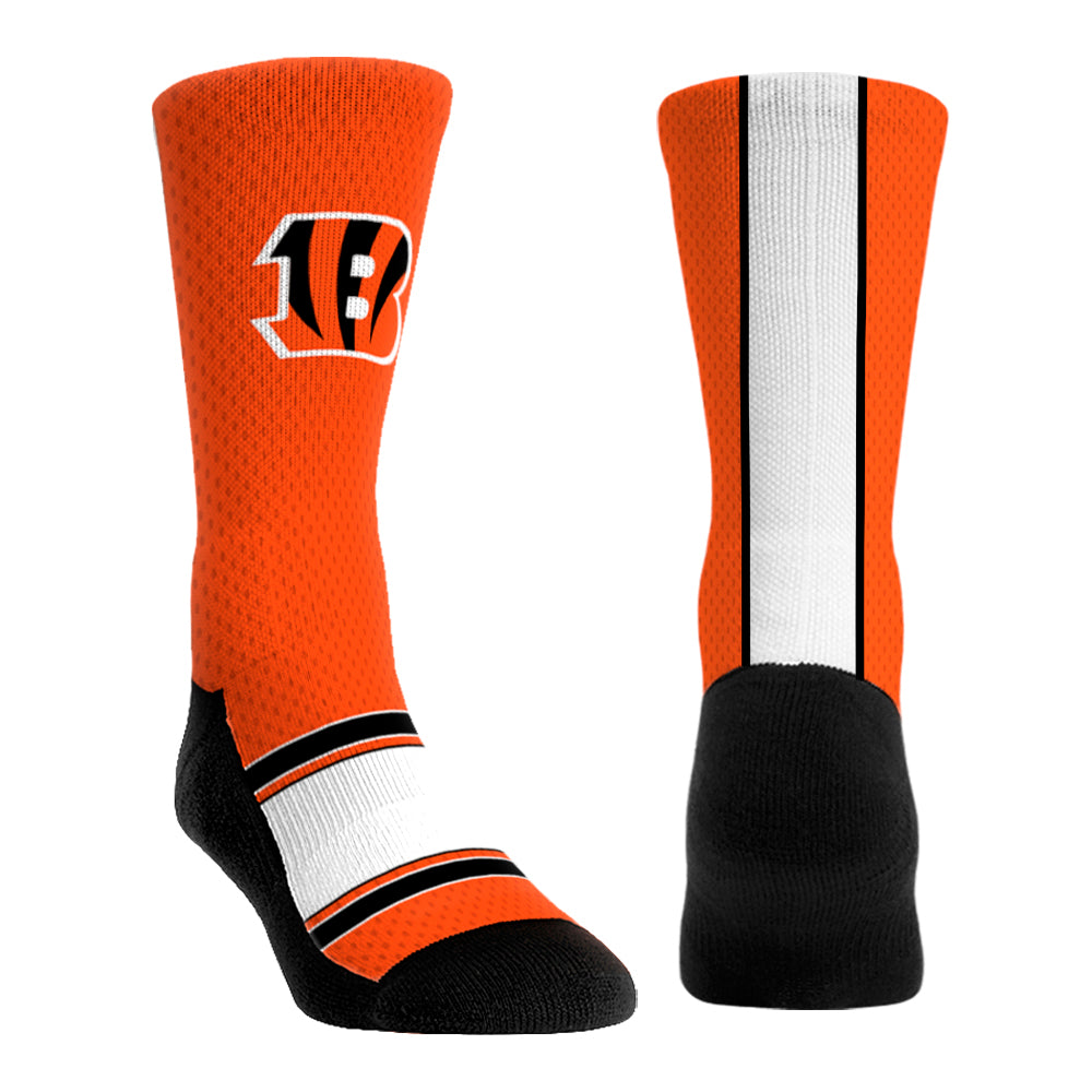 Cincinnati Bengals | Custom Jersey | L/XL | Brilliant Orange | Rock 'Em Socks