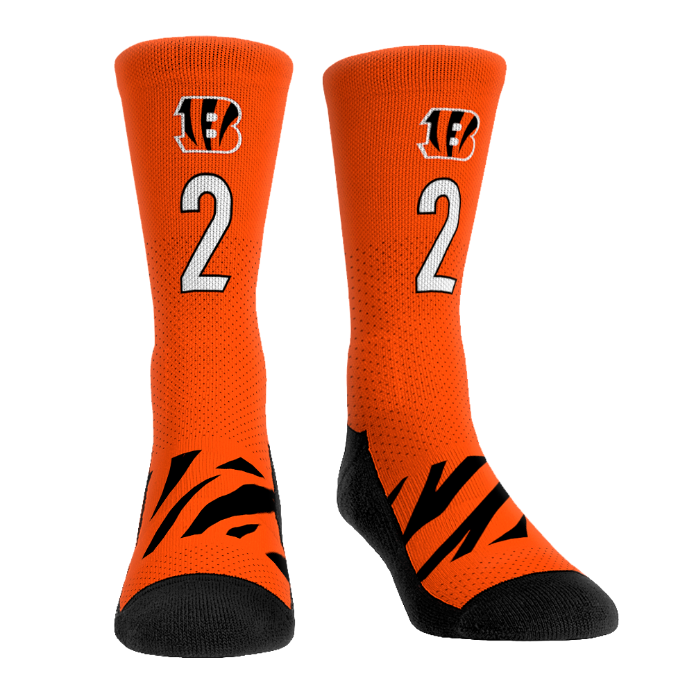 Evan McPherson | Cincinnati Bengals | Jersey | S/M (sz 6-8.5) | Orange | Rock 'Em Socks