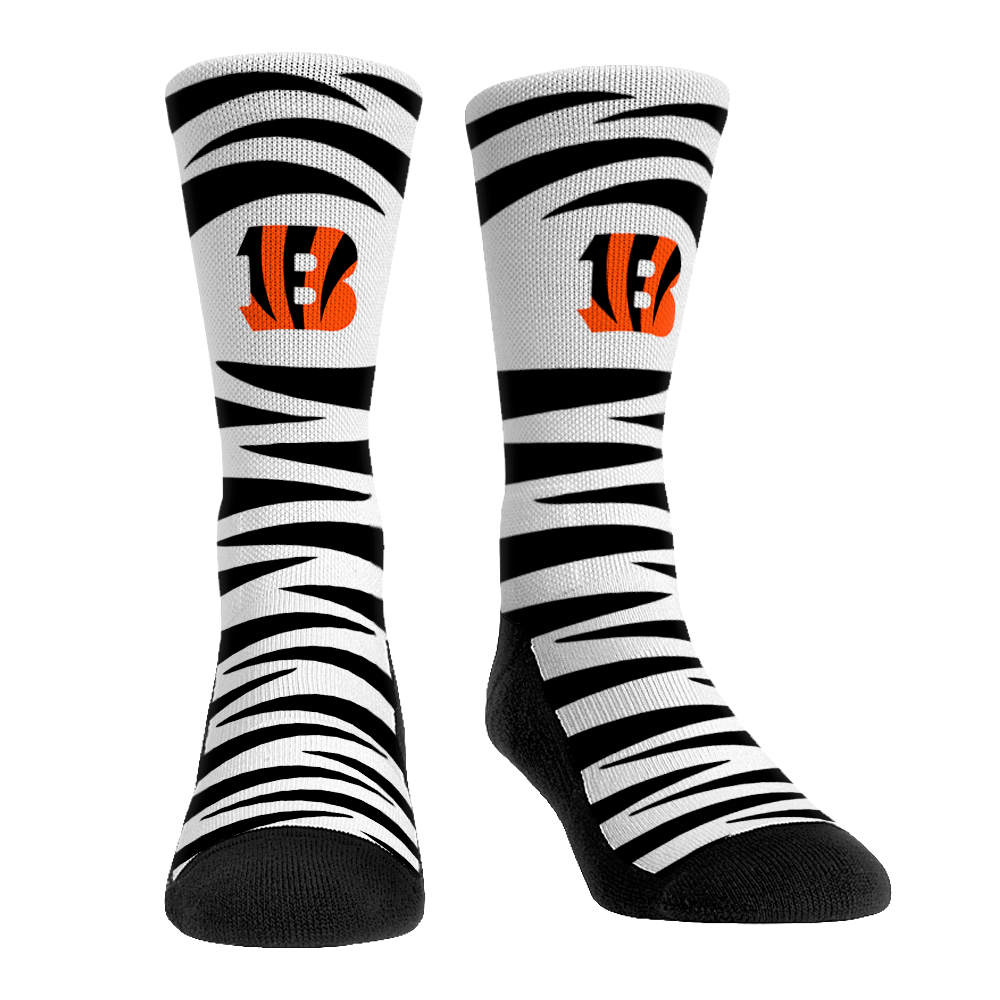 Cincinnati Bengals Socks Bengal Stripes Socks NFL Socks Rock 'Em