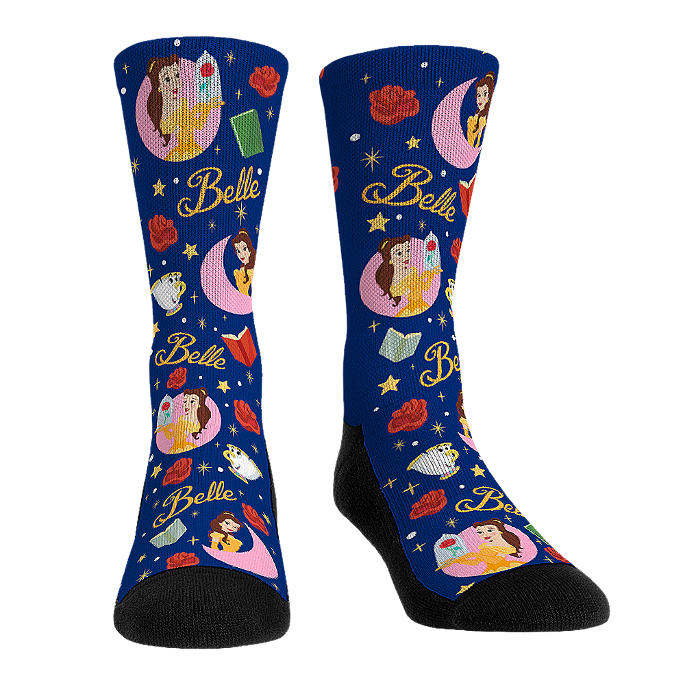 Disney Princess Socks Belle AllOver Rock 'Em Socks