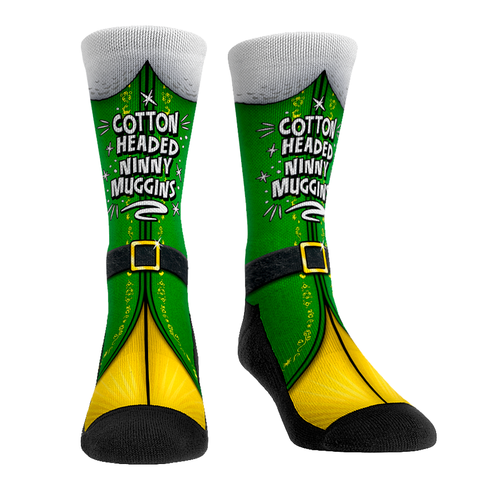 Elf Socks Cotton Headed Ninny Muggins Socks Rock 'Em Socks