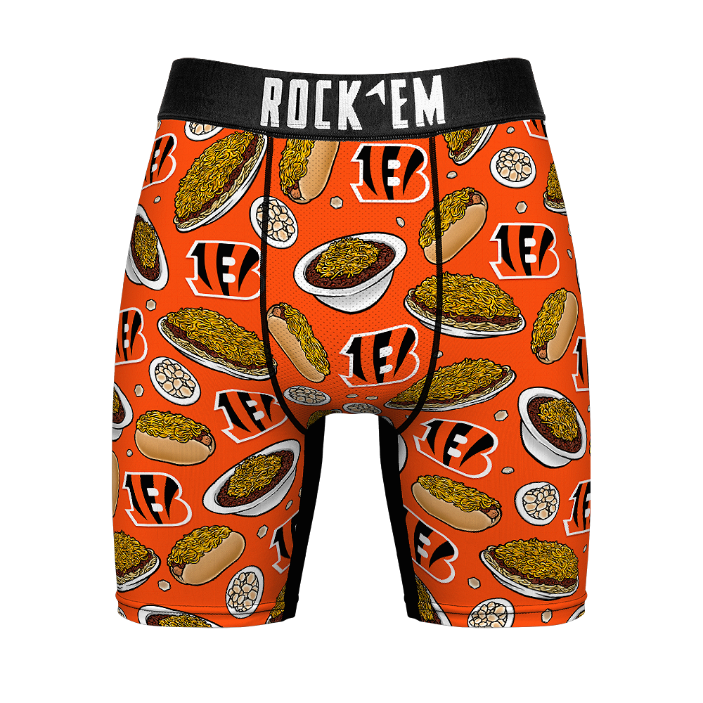 Cincinnati Bengals - Rock 'Em Boxer Briefs - Chili Cheese Underwear - Rock  'Em Socks