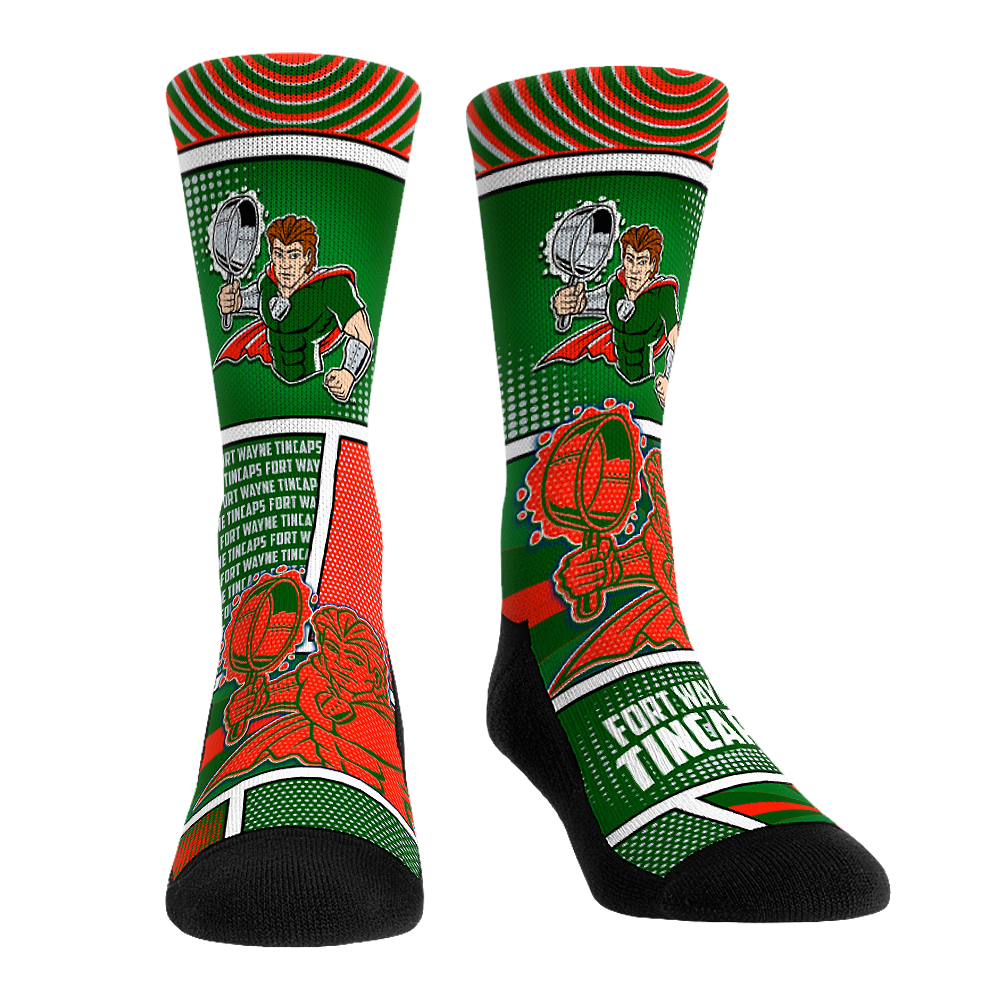 Fort Wayne TinCaps Socks Comic Strip MiLB Rock 'Em Socks