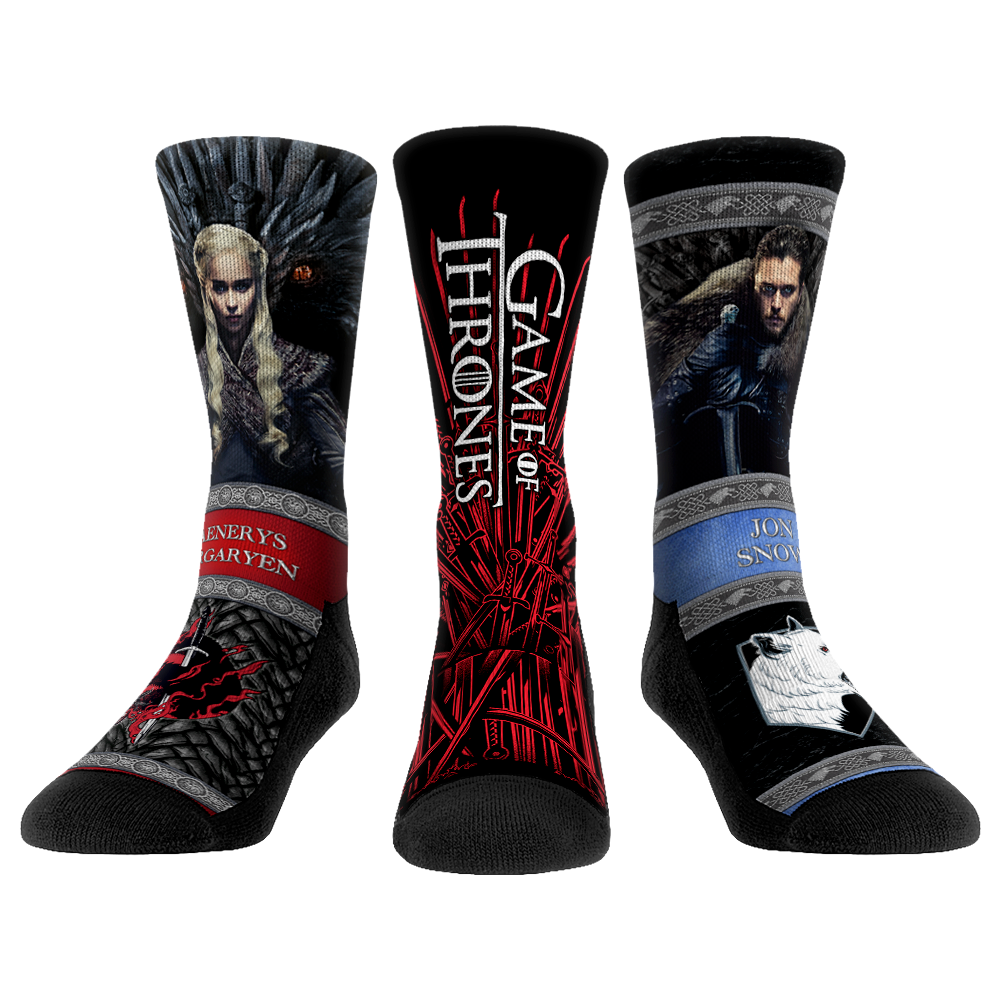 Game of Thrones Socks 3Pack Rock 'Em Socks