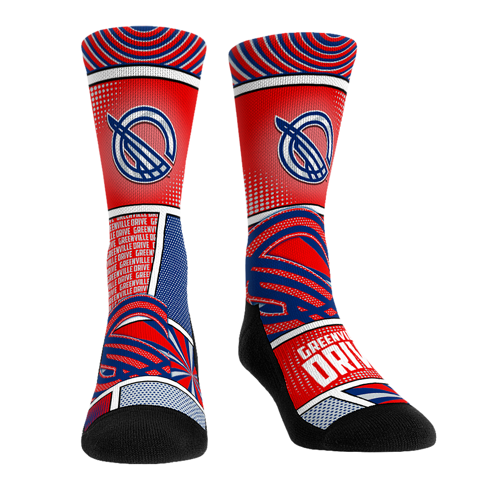 Greenville Drive Socks Comic Strip MiLB Rock 'Em Socks