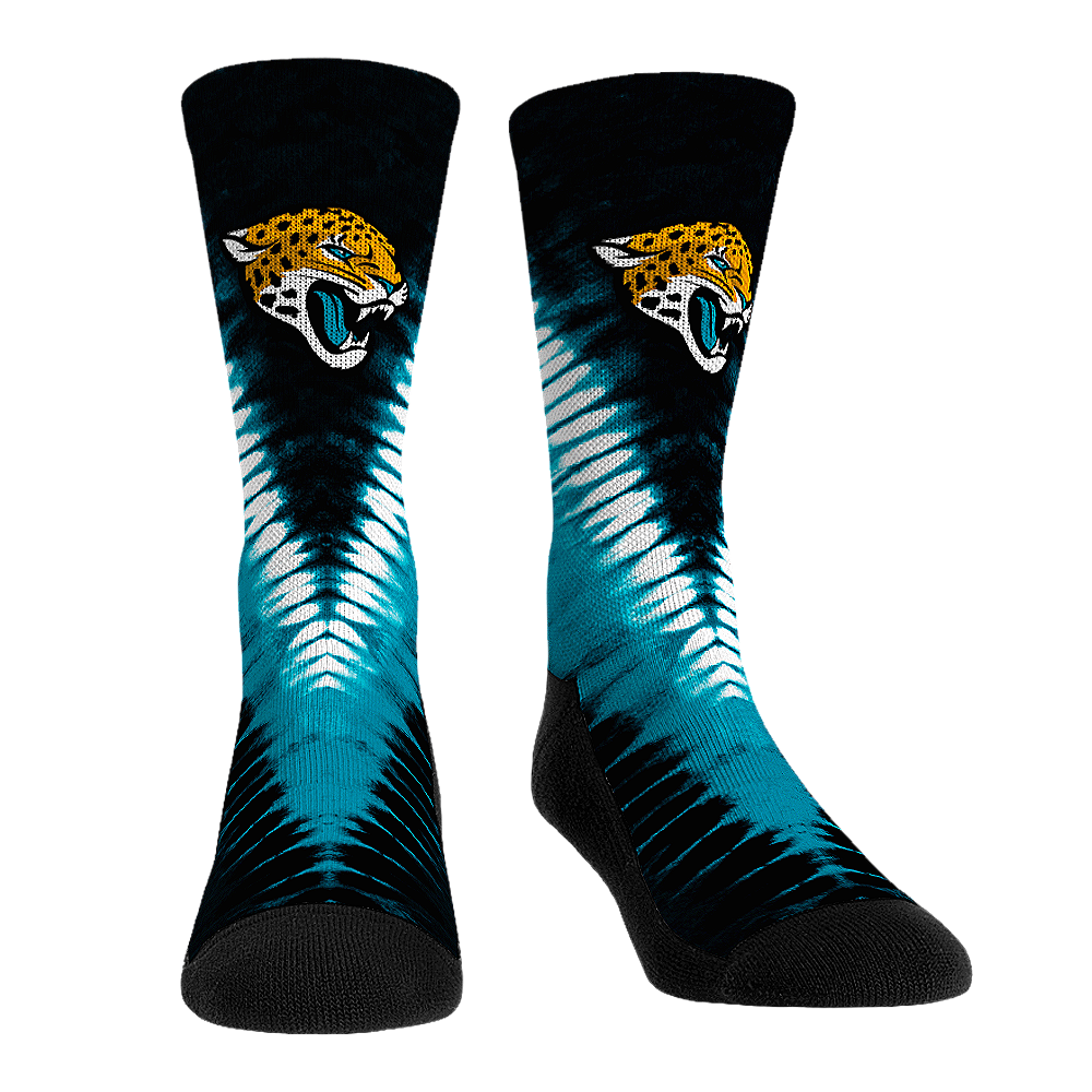 Jacksonville Jaguars | V Shape Tie Dye | S/M (sz 6-8.5) | Rock 'Em Socks