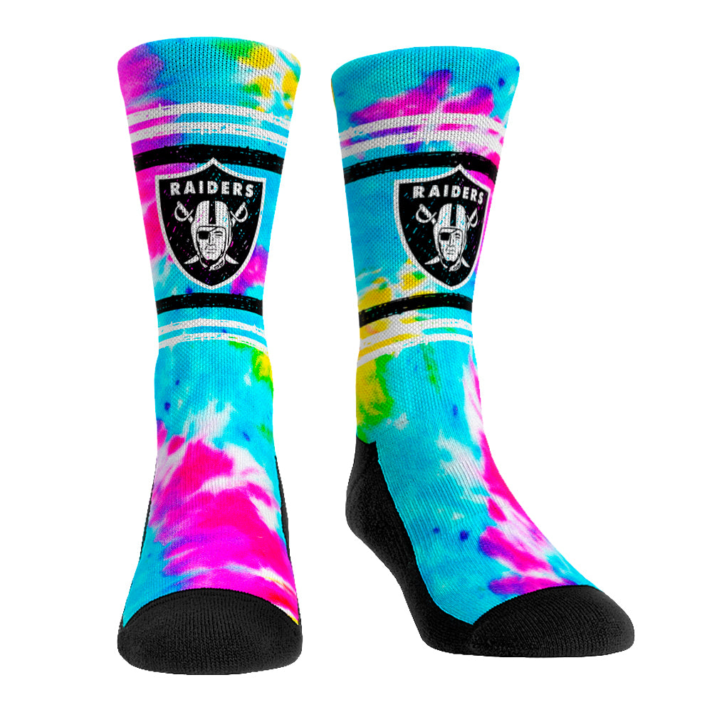Las Vegas Raiders Socks - Gametime Stripe - NFL Socks - Rock 'Em Socks