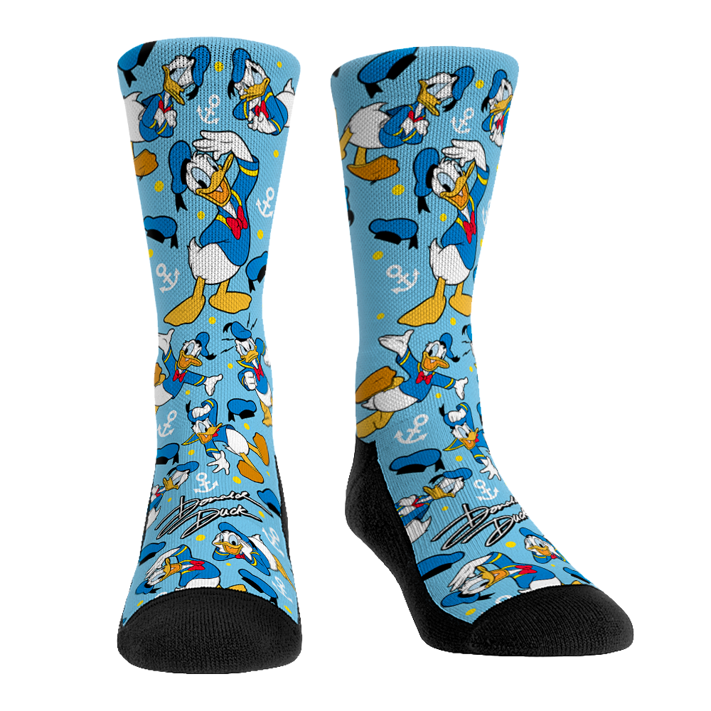 Donald Duck Socks Character AllOver Disney Socks Rock 'Em Socks