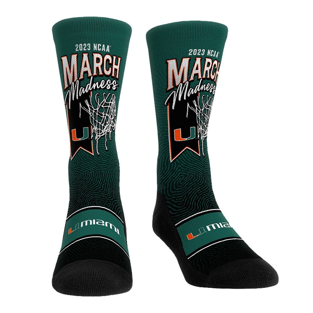 Miami Hurricanes Socks March Madness 2023 Rock Em Socks miami-hurricanes-socks-march-madness-2023-rock-em-socks