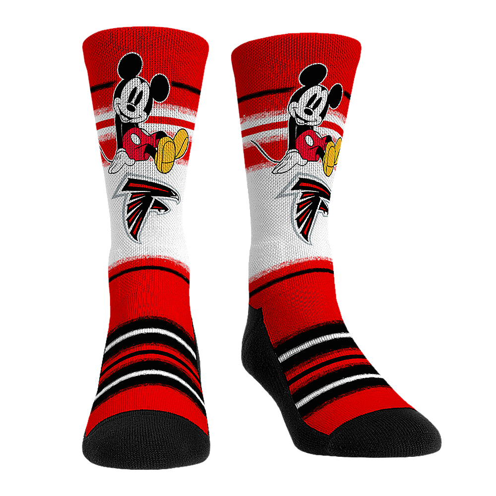 Atlanta Falcons Socks Disney Sit Stripe NFL Socks Rock 'Em Socks