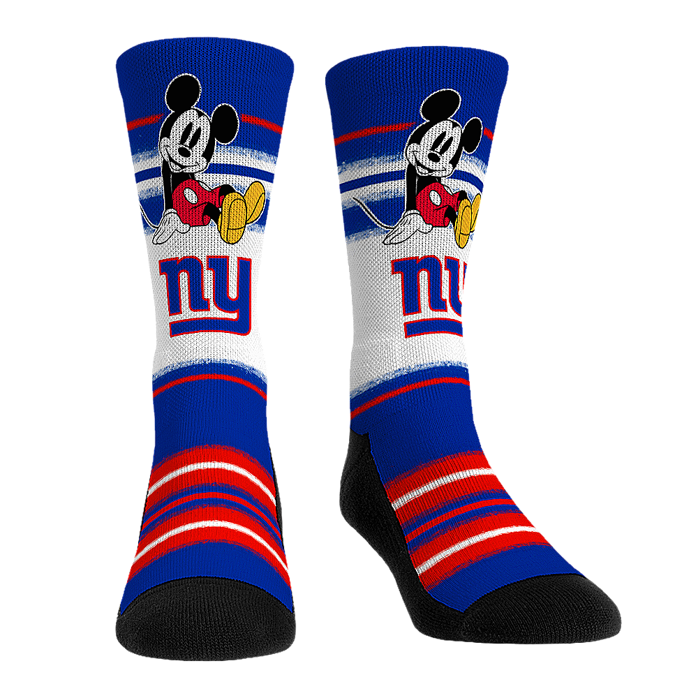 New York Giants Socks Disney Sit Stripe NFL Socks Rock 'Em Socks