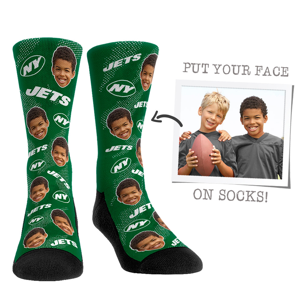 Youth Rock Em Socks New York Jets Custom Jersey Crew