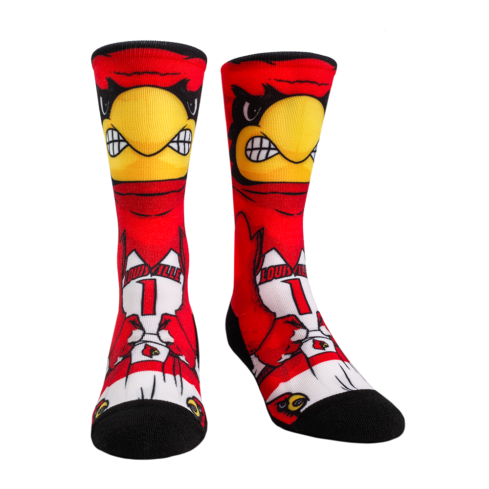 Louisville Cardinals - HyperOptic Mascot – Rock 'Em Socks