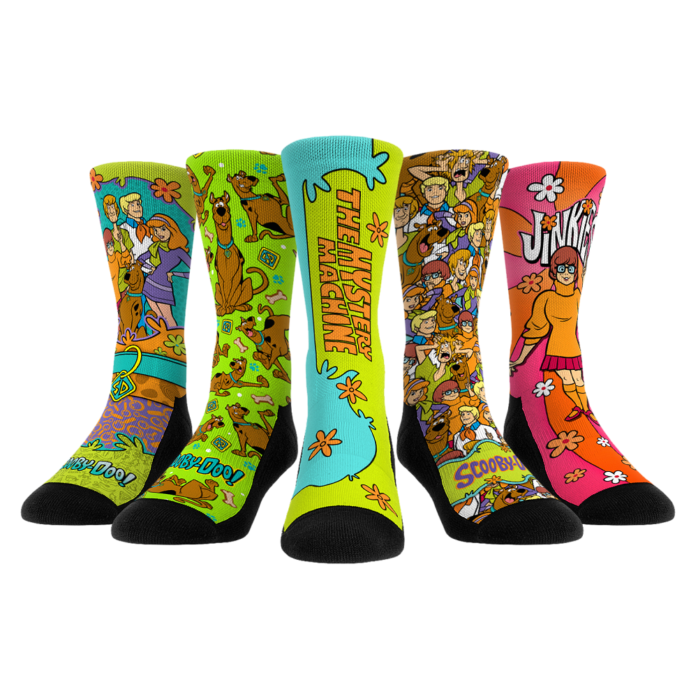 Bioworld Scooby-Doo 360 Crew Socks With Ears – Adult Size 7-12, Cotton Blend