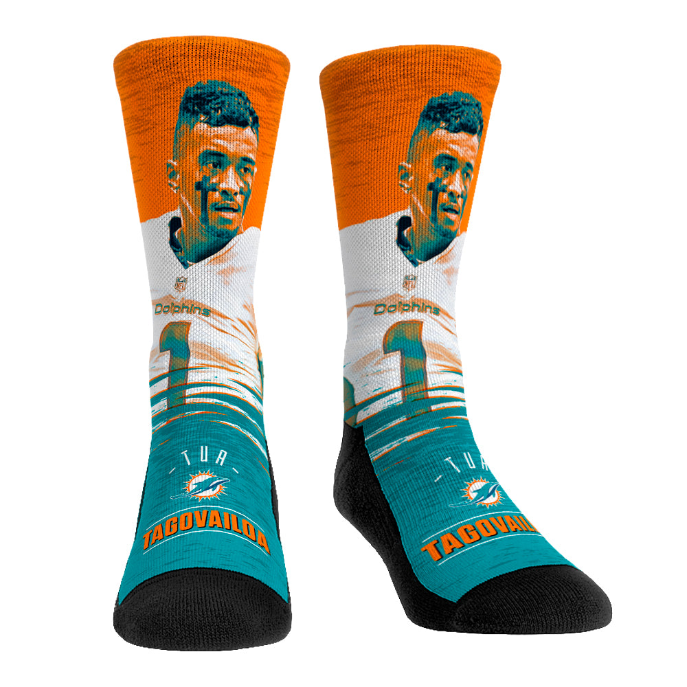 Miami Dolphins Socks - Jumbotron - Rock 'Em Socks - NFL