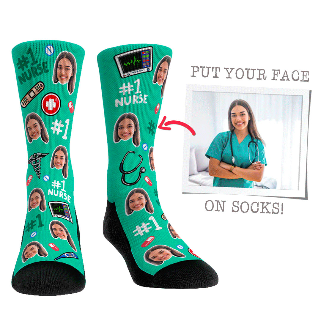 Custom Face Socks - New York Jets Socks - NFL Socks – Rock 'Em Socks