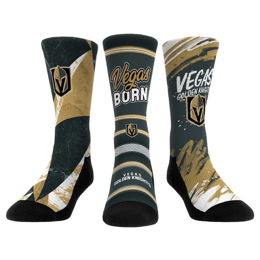 Vegas Golden Knights Socks 3Pack NHL Socks Rock 'Em Socks
