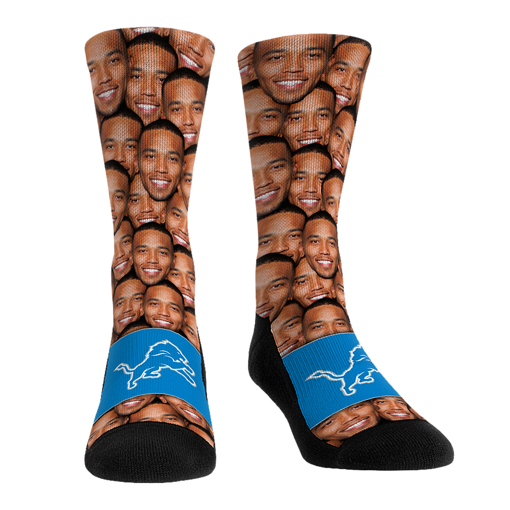 Amon-Ra St. Brown Socks - Detroit Lions Socks - Rock 'Em Socks - NFL