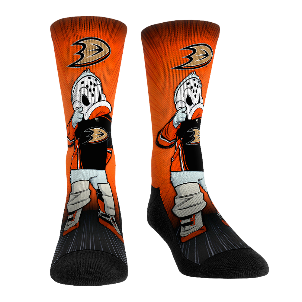 Anaheim Ducks - Mascot Pump Up! - NHL Socks - Rock 'Em Socks