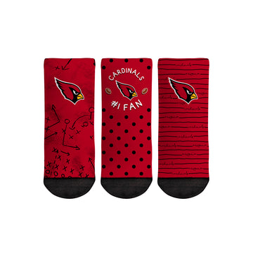 Arizona Cardinals - Number 1 Fan 3-Pack (Toddler)