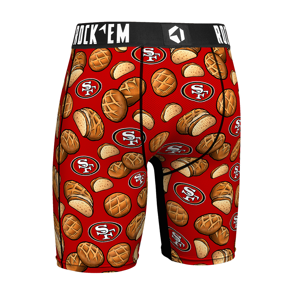 San Francisco 49ers Rock 'Em Boxer Briefs Sourdough Bread Rock