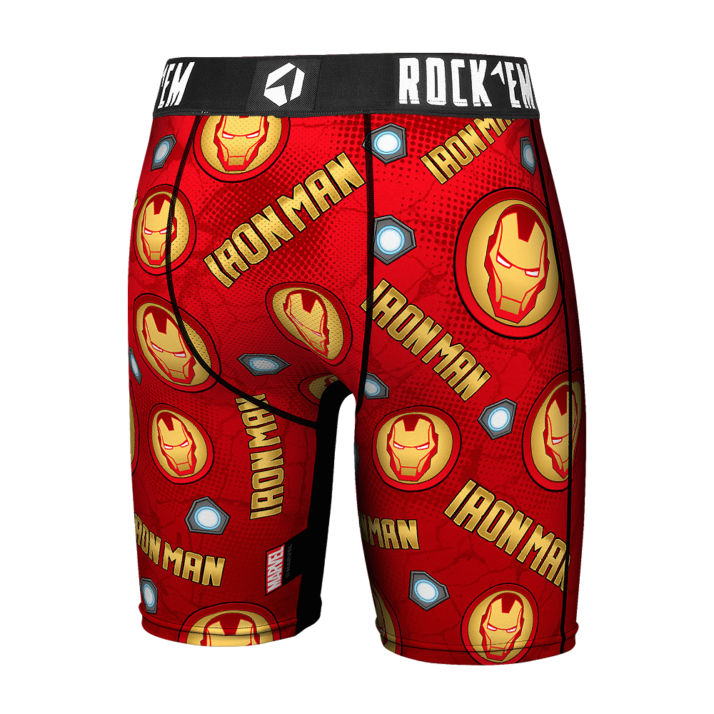 Marvel Boxers Iron Man Icon All-Over Underwear Rock 'Em Socks