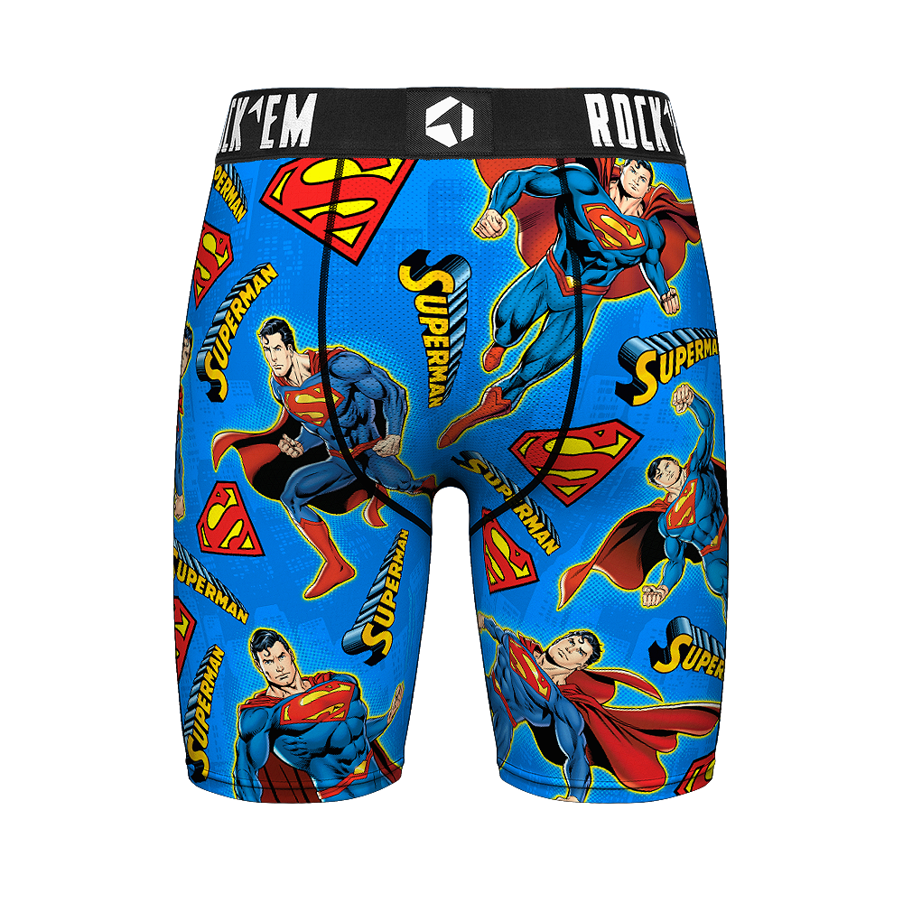 Superman All-Over - Rock 'Em Boxer Briefs - Underwear - Rock 'Em Socks