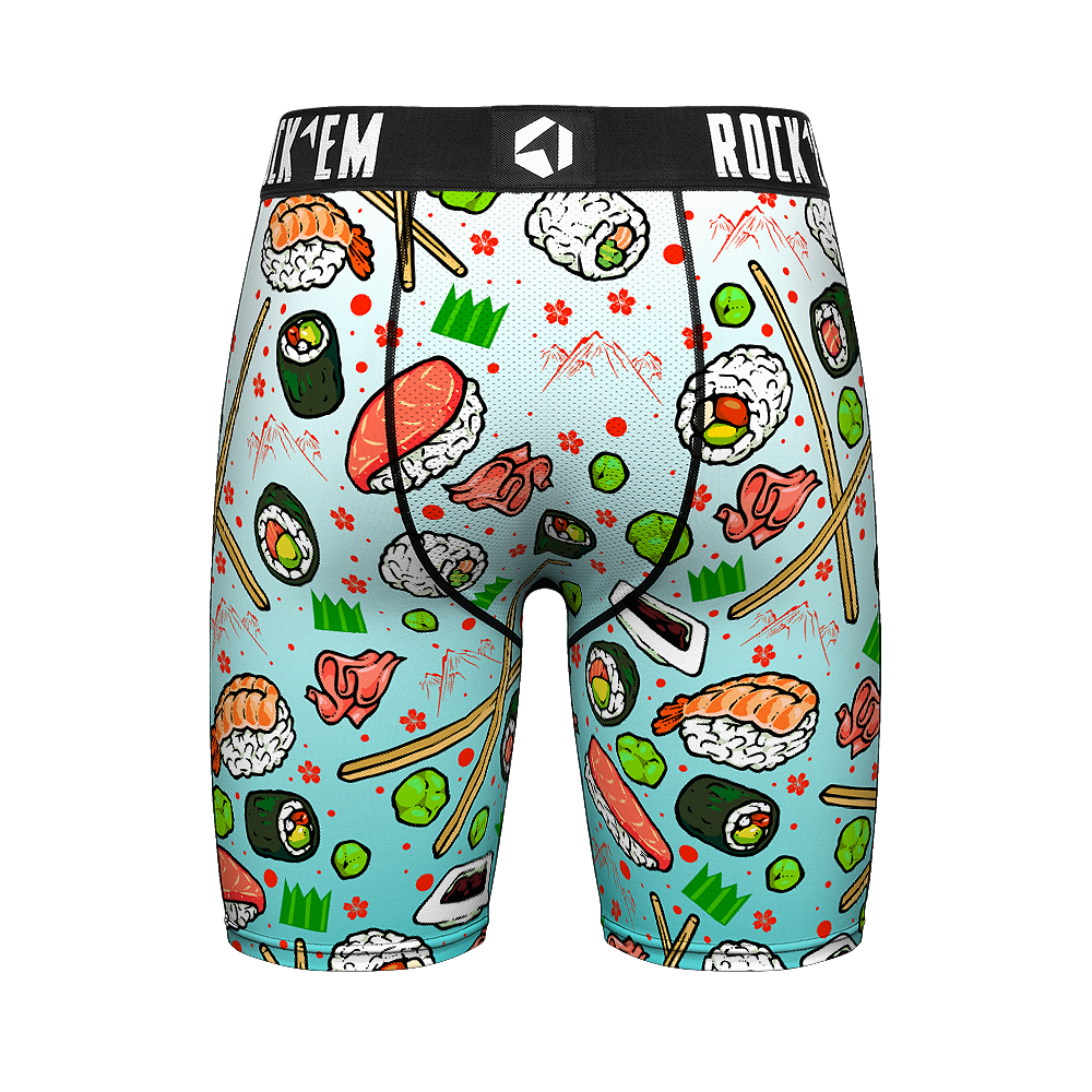 Sushi All-Over - Rock 'Em Boxer Briefs - Underwear - Rock 'Em Socks