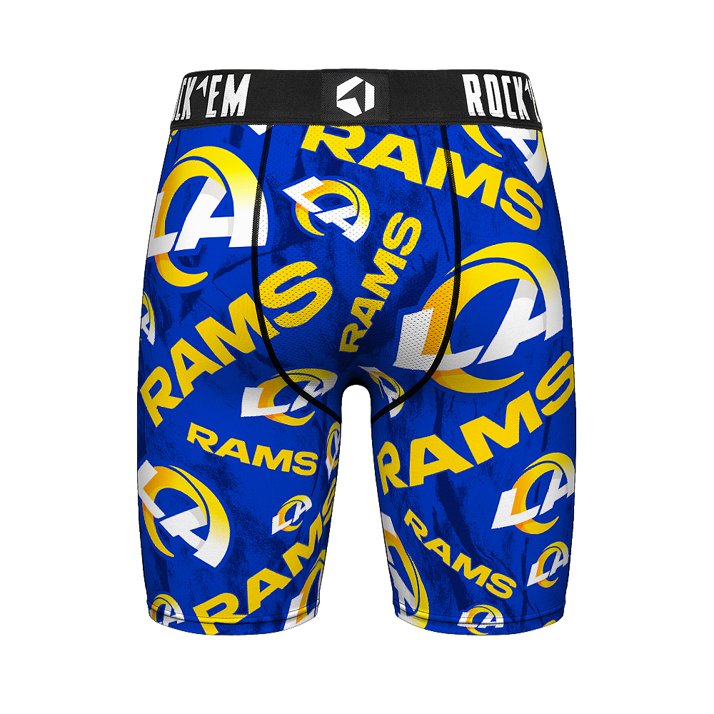 Los Angeles Rams - Rock 'Em Boxer Briefs - Logo All-Over Underwear ...