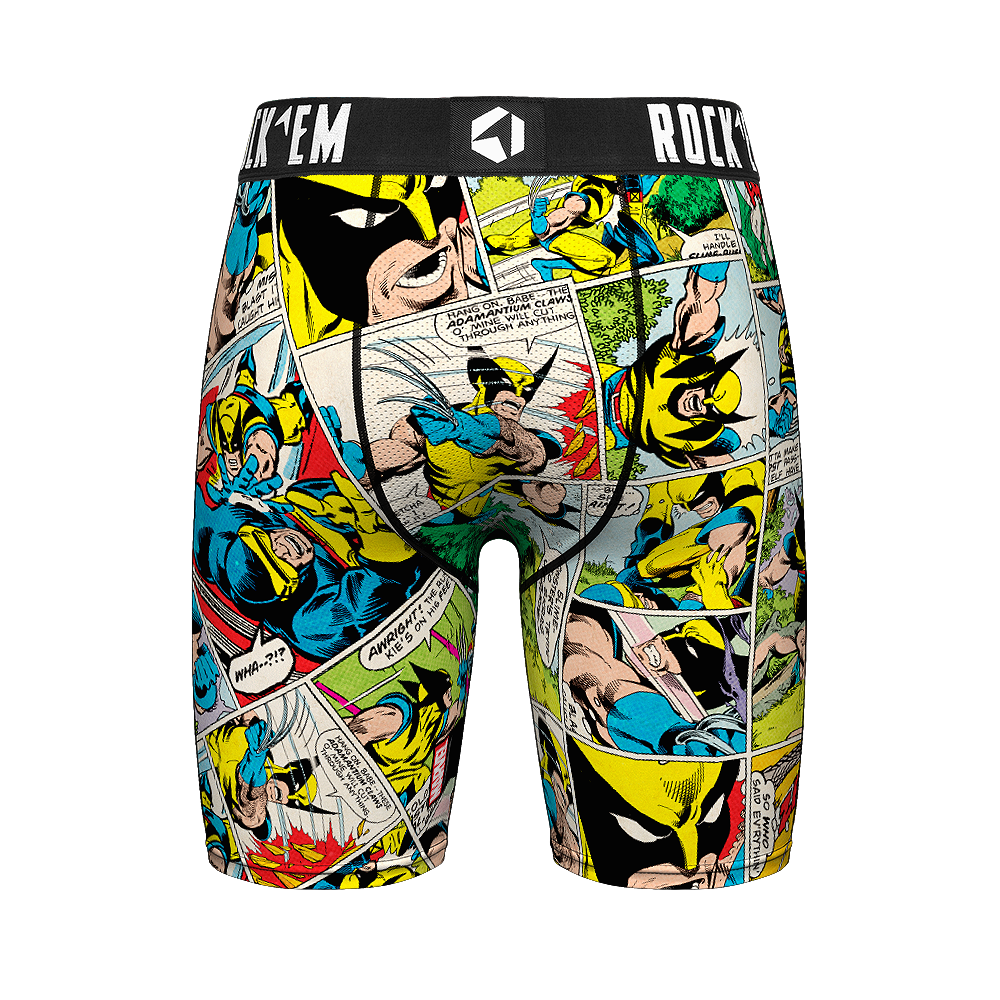 Marvel Boxers Wolverine Off Panel Underwear Rock 'Em Socks