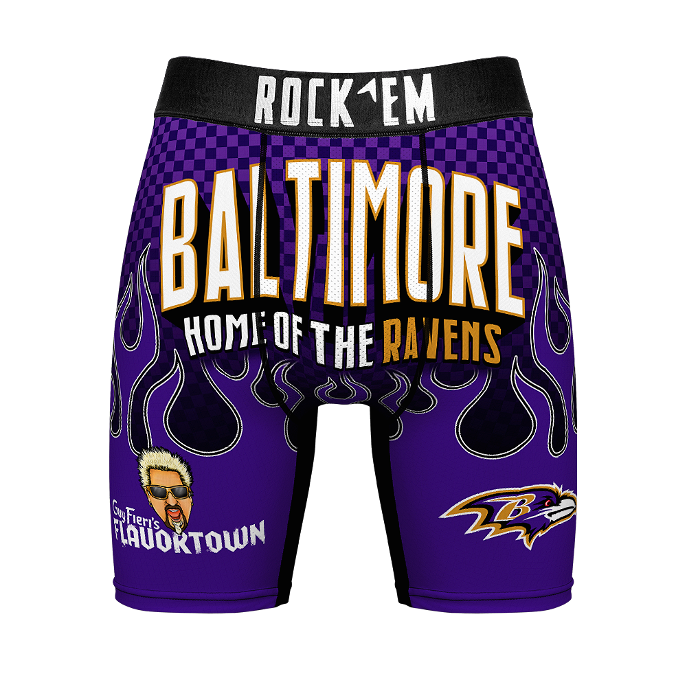 Boxer Briefs - Baltimore Ravens - Guy Fieri Flavor Flames - {{variant_title}}