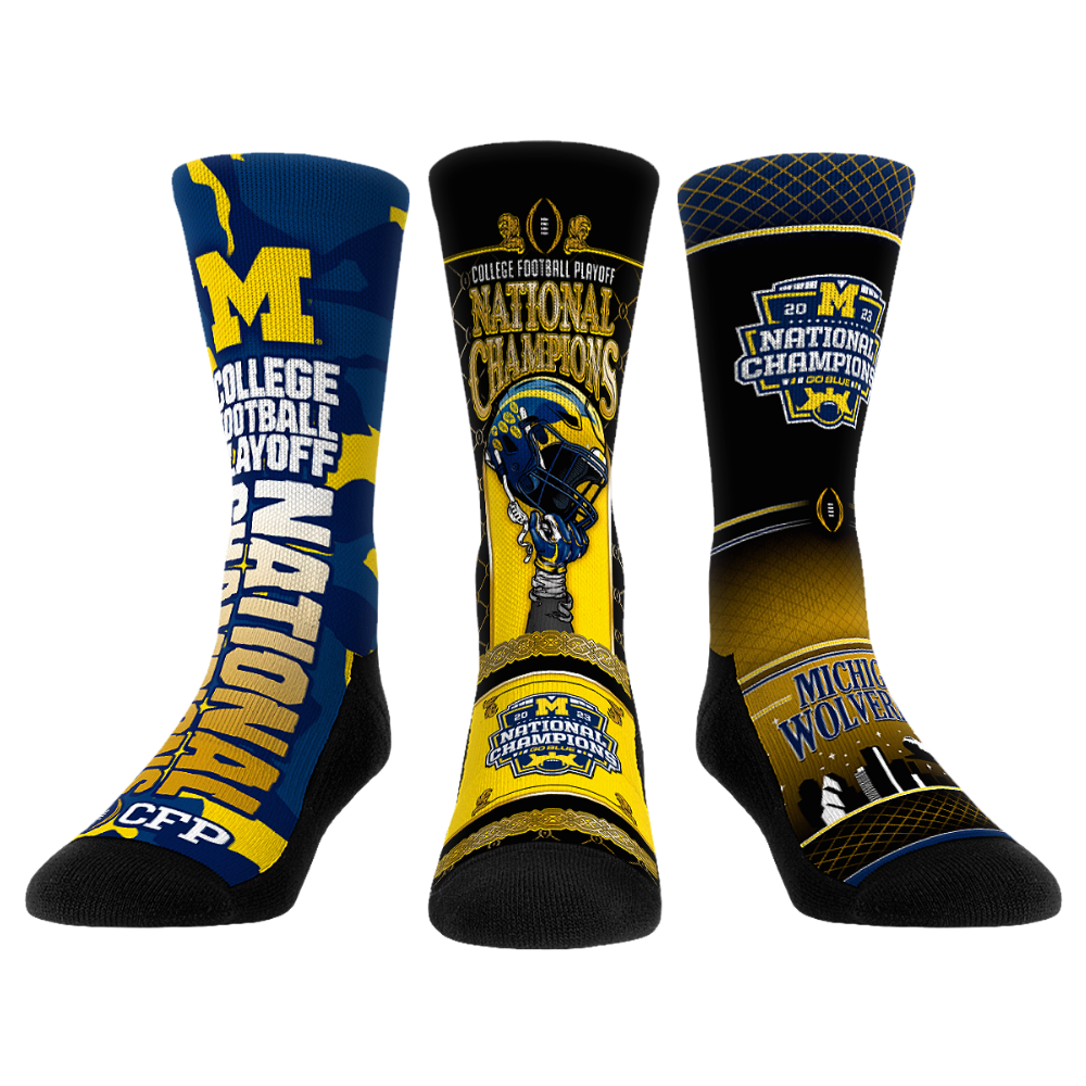 Michigan Wolverines - CFP 2023-2024 Champions - 3-Pack - {{variant_title}}
